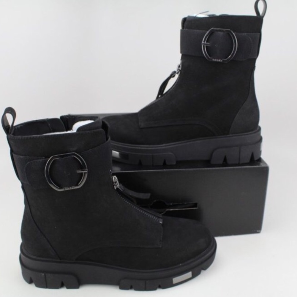 DKNY Laina Lug Sole Booties in Black Sz. 10